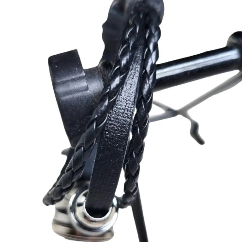 Dead & Co Faux Leather Bracelet Adjustable Steal Your Face Cabochon Charm NWOT - Picture 4 of 7